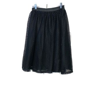 Xhilaration Black Mesh Skirt